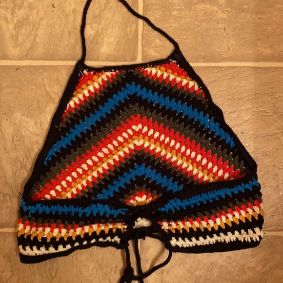 3 for $15! Forever21 Crochet Halter Crop Top - Picture 3 of 16